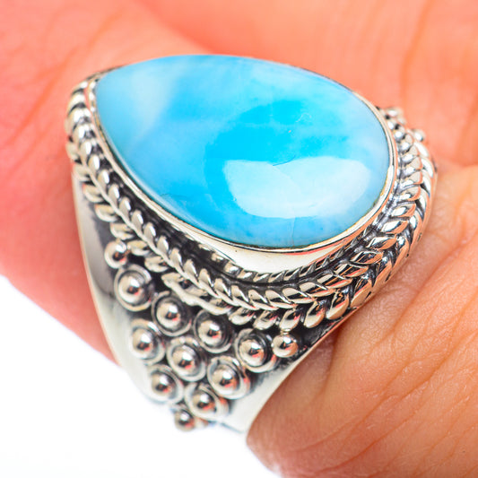 Larimar Rings handcrafted by Ana Silver Co - RING74100