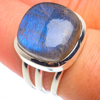 Labradorite Rings handcrafted by Ana Silver Co - RING74106