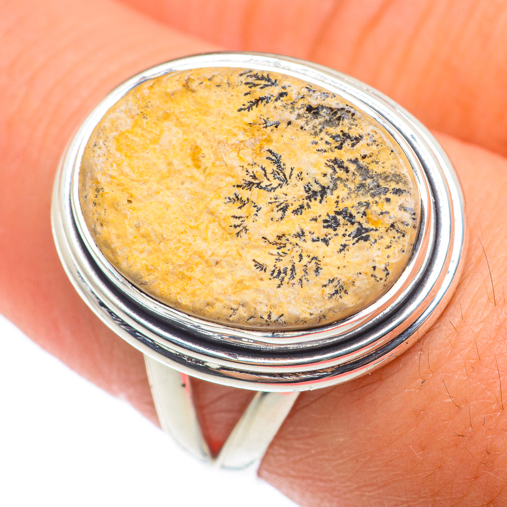 Scenic Dendritic Agate Rings handcrafted by Ana Silver Co - RING74110