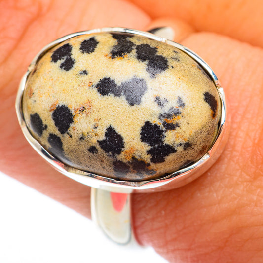 Dalmatian Jasper Rings handcrafted by Ana Silver Co - RING74111