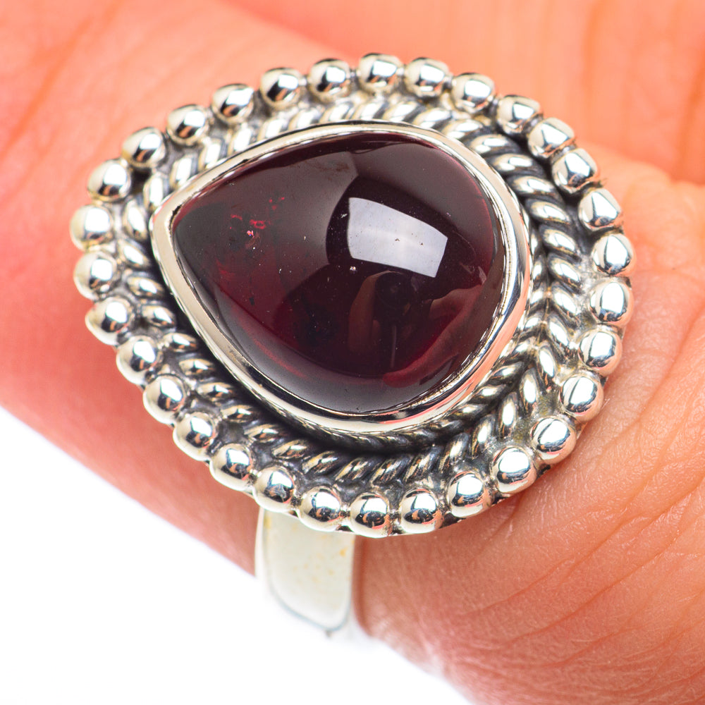 Garnet Rings handcrafted by Ana Silver Co - RING74120
