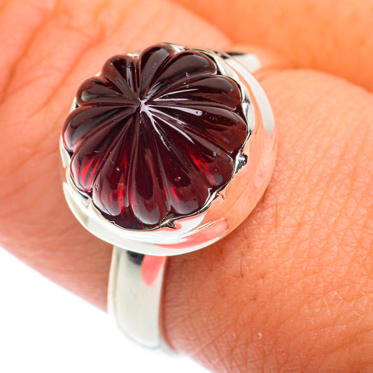 Garnet Rings handcrafted by Ana Silver Co - RING74121