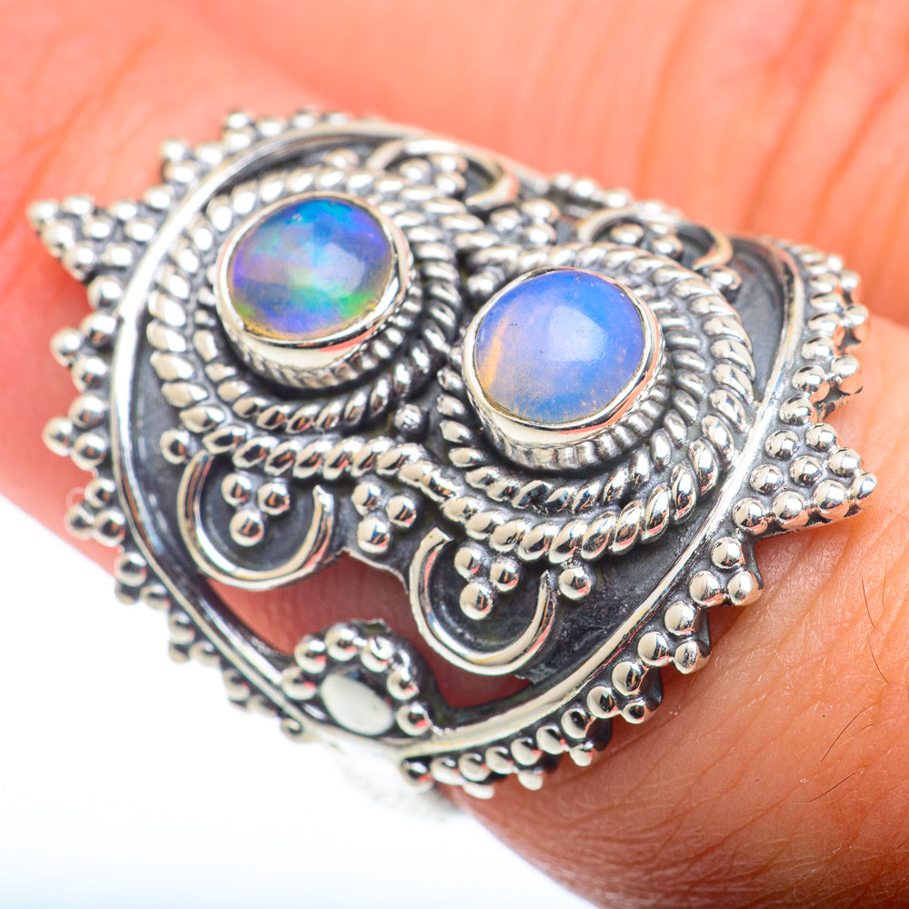 Ethiopian Opal Rings handcrafted by Ana Silver Co - RING74133