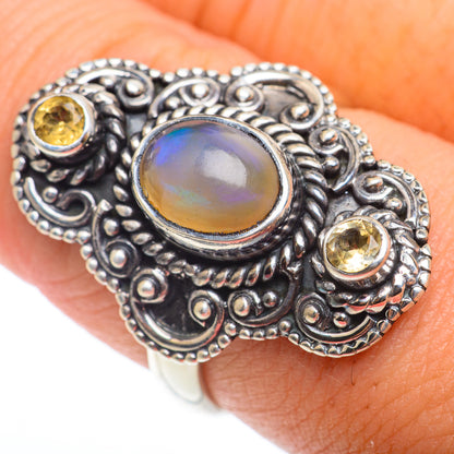 Ethiopian Opal Rings handcrafted by Ana Silver Co - RING74134