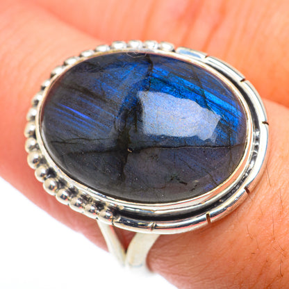 Labradorite Rings handcrafted by Ana Silver Co - RING74141