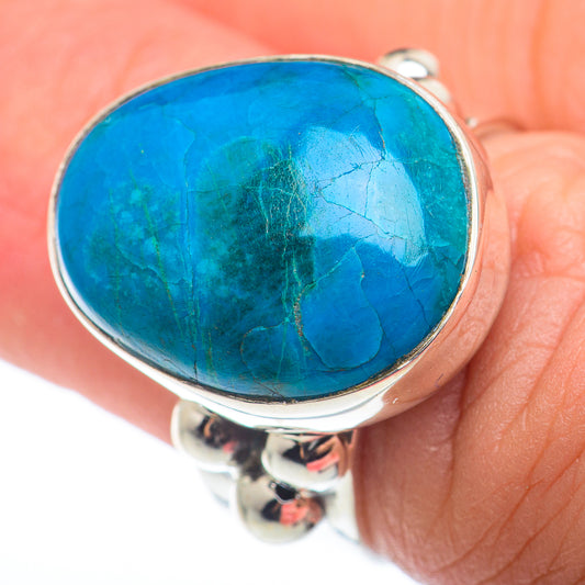 Chrysocolla Rings handcrafted by Ana Silver Co - RING74143