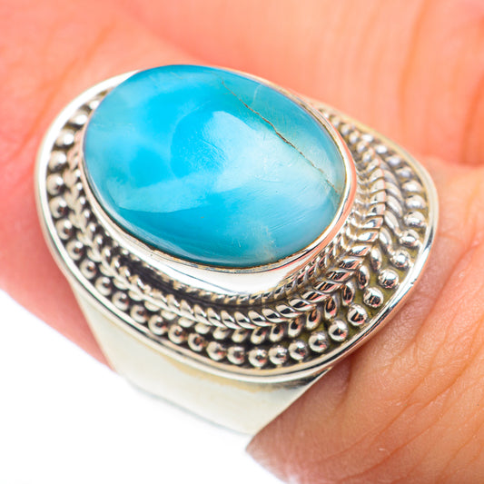 Chrysocolla Rings handcrafted by Ana Silver Co - RING74146