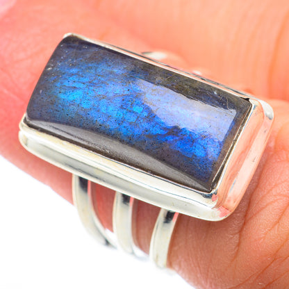 Labradorite Rings handcrafted by Ana Silver Co - RING74147
