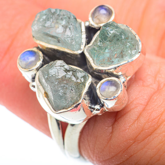Aquamarine Rings handcrafted by Ana Silver Co - RING74148