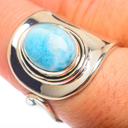 Larimar Rings handcrafted by Ana Silver Co - RING74149