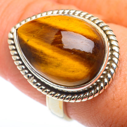 Tiger Eye Rings handcrafted by Ana Silver Co - RING74155