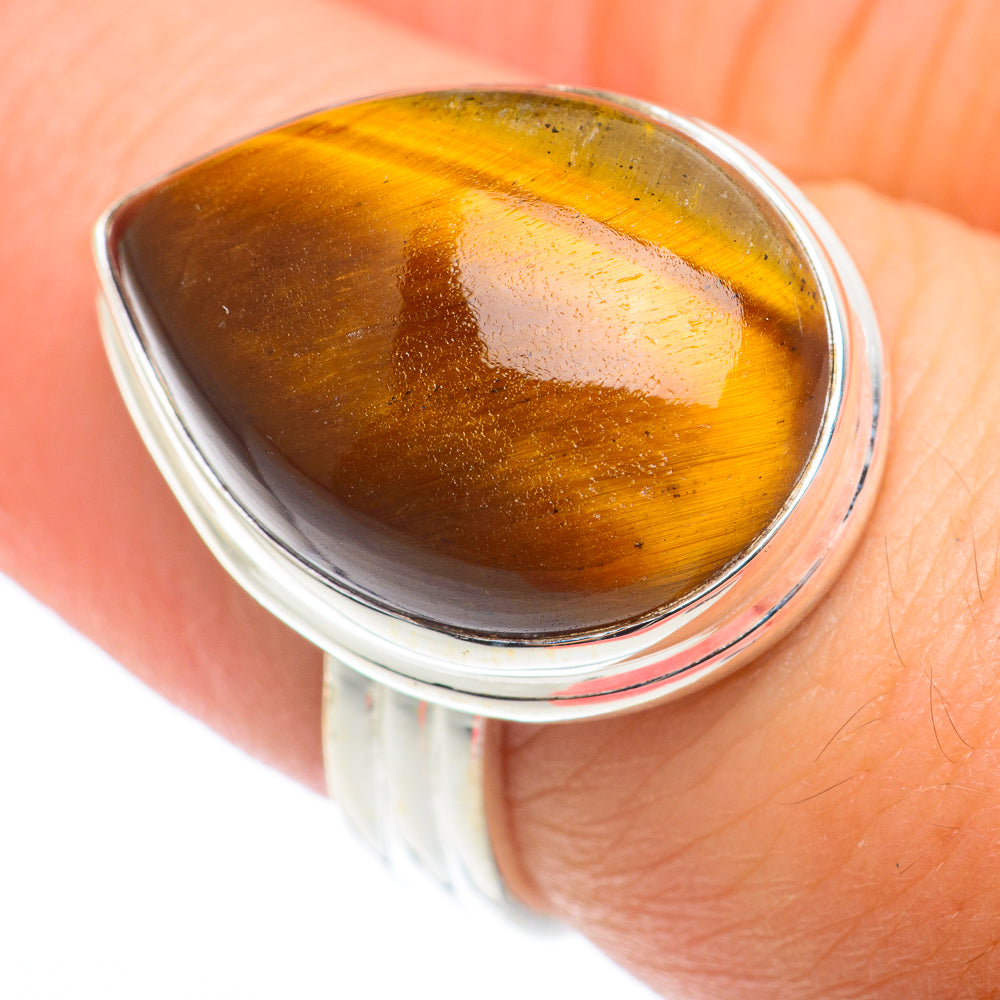 Tiger Eye Rings handcrafted by Ana Silver Co - RING74157