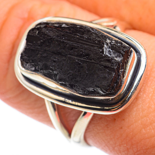 Black Tourmaline Rings handcrafted by Ana Silver Co - RING74170