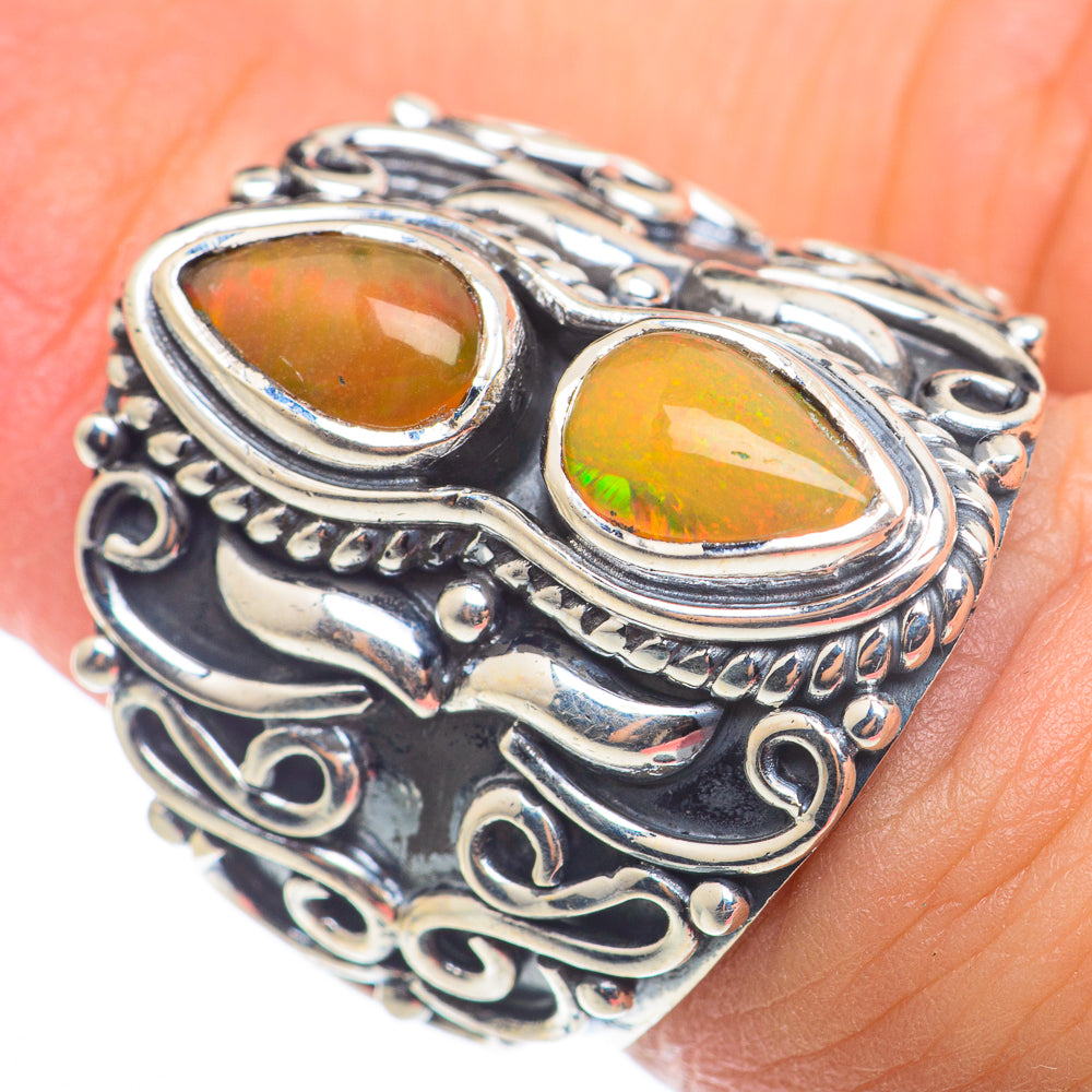 Ethiopian Opal Rings handcrafted by Ana Silver Co - RING74177