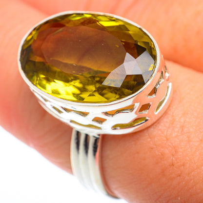 Olive Quartz Rings handcrafted by Ana Silver Co - RING74181