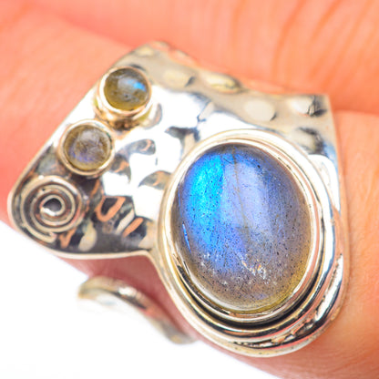 Labradorite Rings handcrafted by Ana Silver Co - RING74184