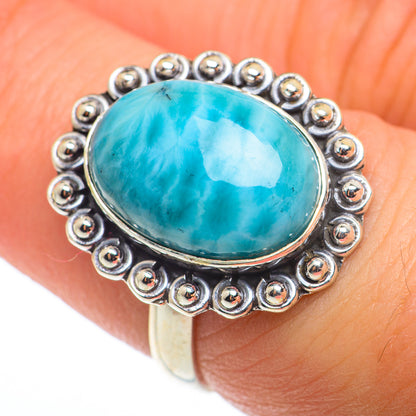 Larimar Rings handcrafted by Ana Silver Co - RING74189
