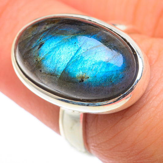 Labradorite Rings handcrafted by Ana Silver Co - RING74190