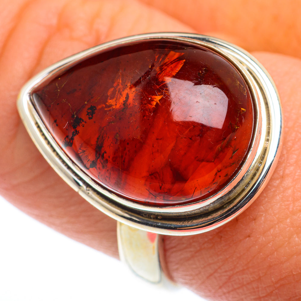 Baltic Amber Rings handcrafted by Ana Silver Co - RING74202