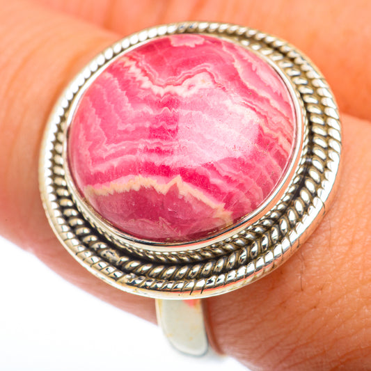 Rhodochrosite Rings handcrafted by Ana Silver Co - RING74203