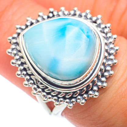 Larimar Rings handcrafted by Ana Silver Co - RING74226