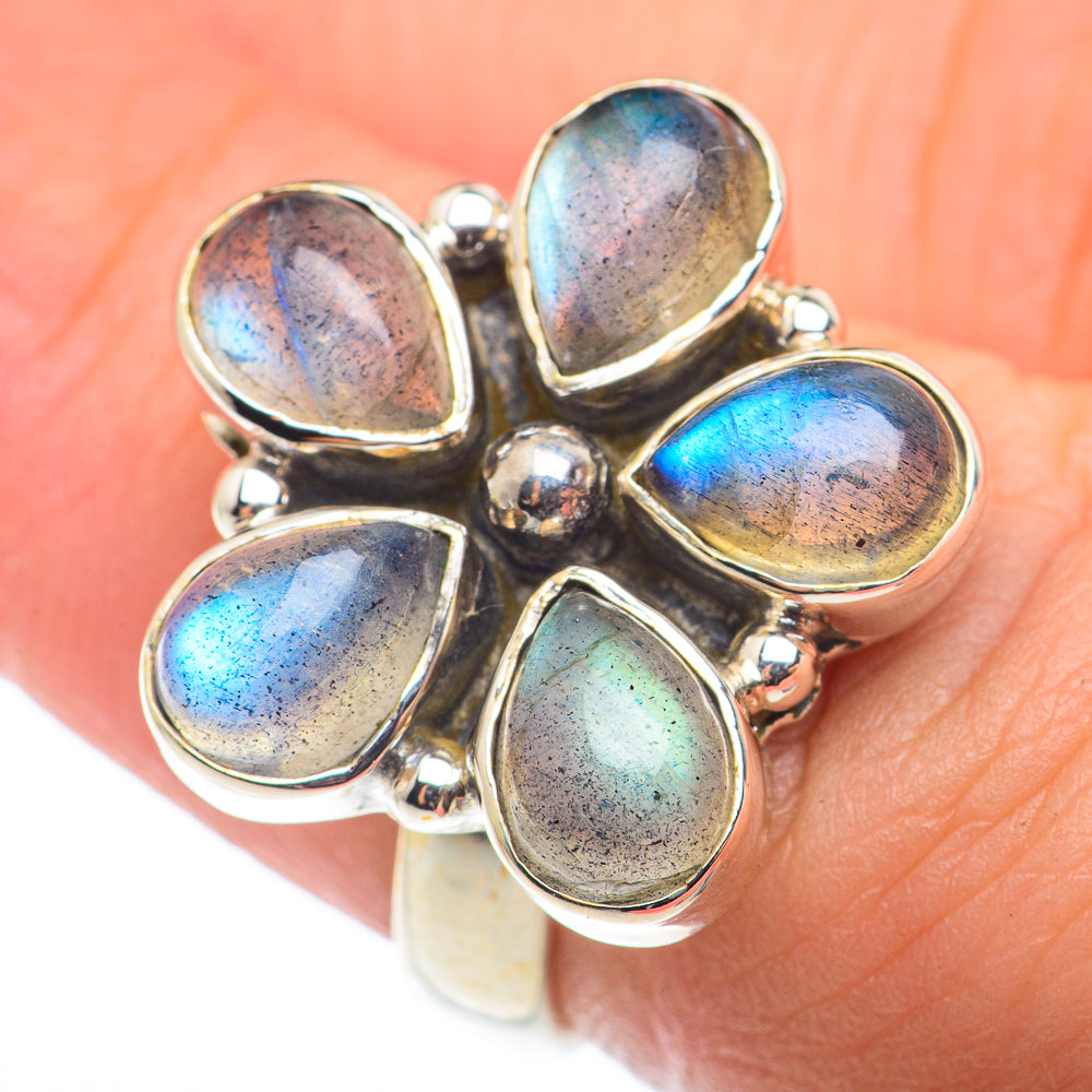 Labradorite Rings handcrafted by Ana Silver Co - RING74227