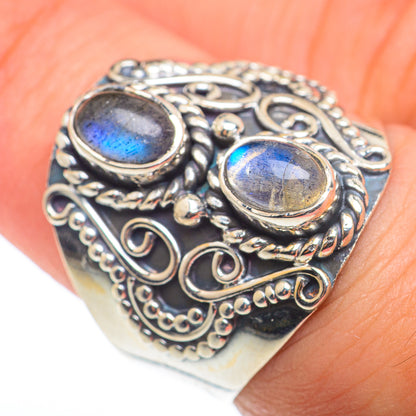 Labradorite Rings handcrafted by Ana Silver Co - RING74231
