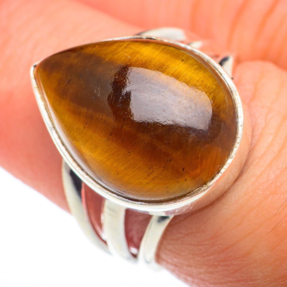 Tiger Eye Rings handcrafted by Ana Silver Co - RING74235