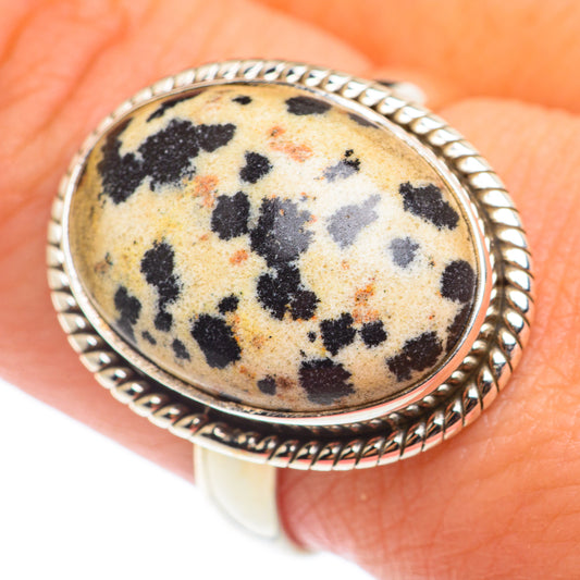 Dalmatian Jasper Rings handcrafted by Ana Silver Co - RING74236