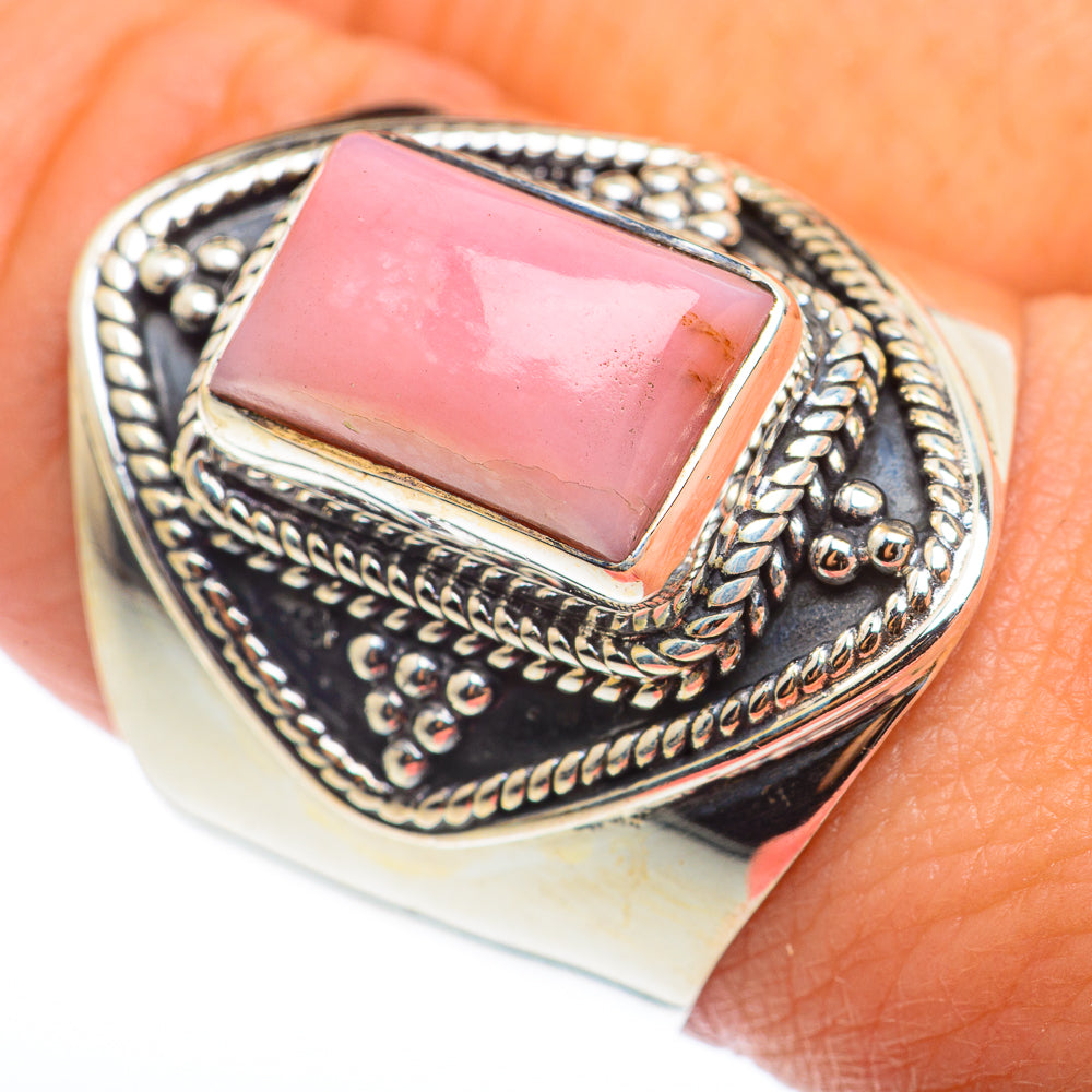 Pink Opal Rings handcrafted by Ana Silver Co - RING74243