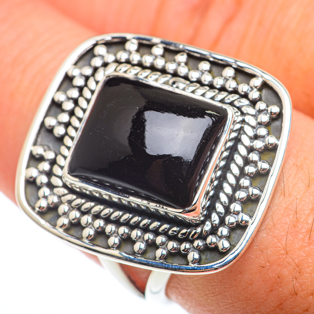 Black Onyx Rings handcrafted by Ana Silver Co - RING74248