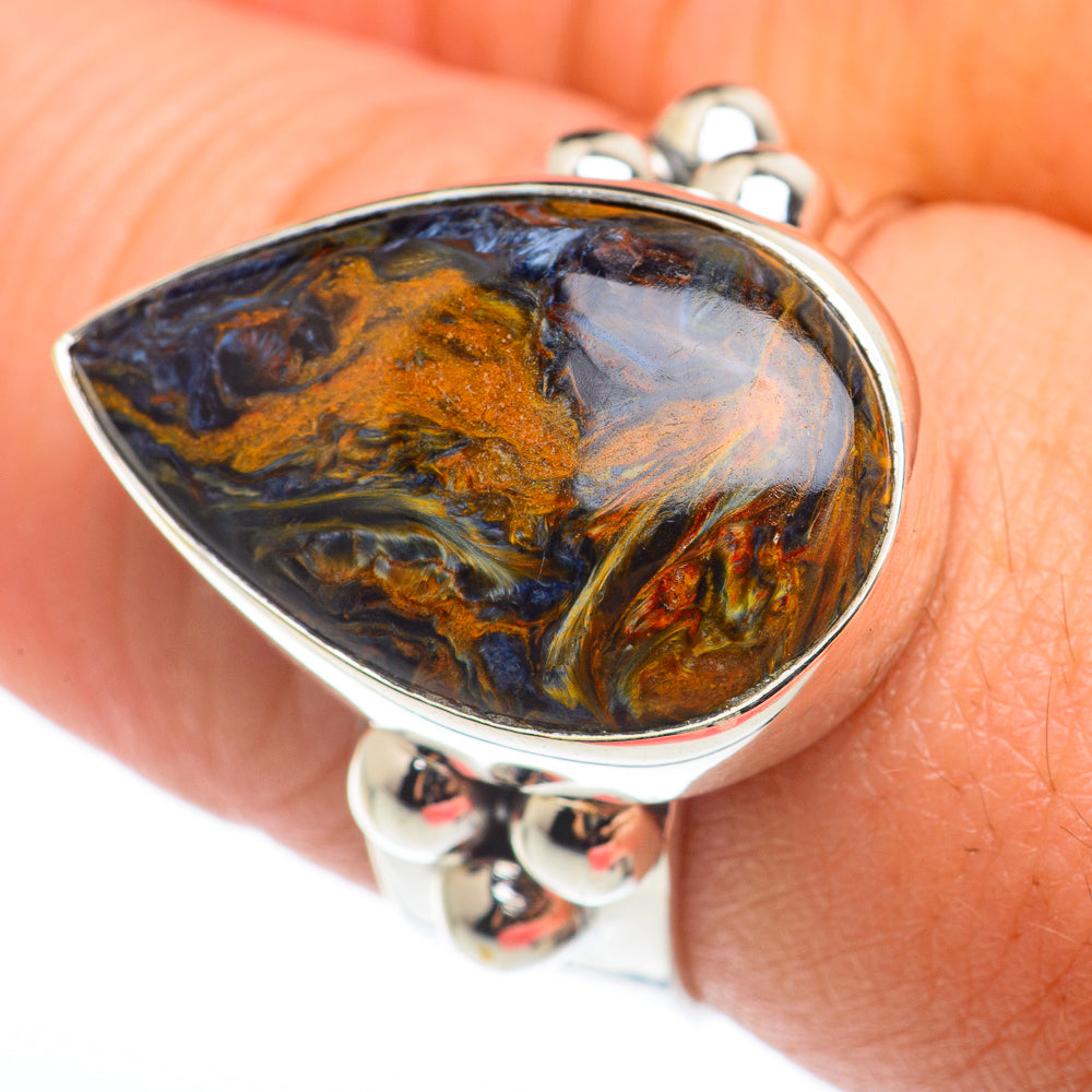 Pietersite Rings handcrafted by Ana Silver Co - RING74249