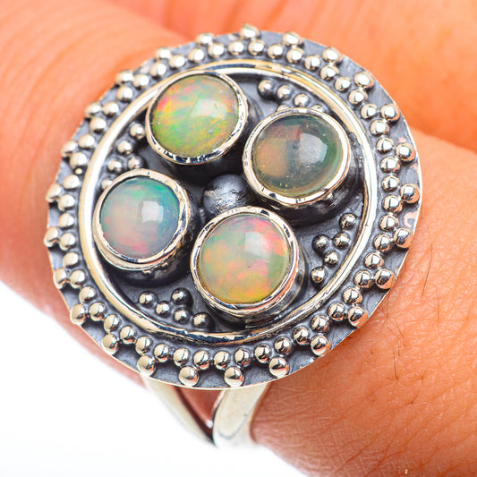 Ethiopian Opal Rings handcrafted by Ana Silver Co - RING74254
