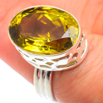 Olive Quartz Rings handcrafted by Ana Silver Co - RING74258