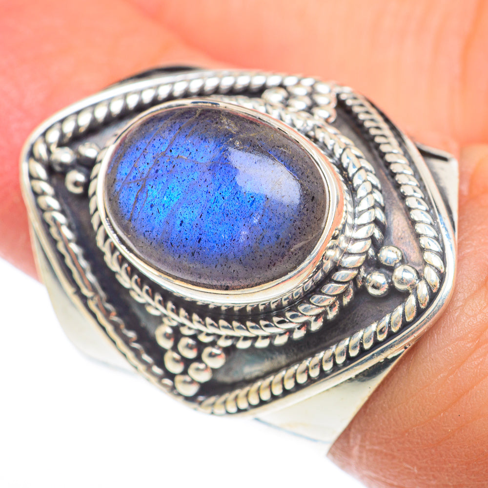 Labradorite Rings handcrafted by Ana Silver Co - RING74260