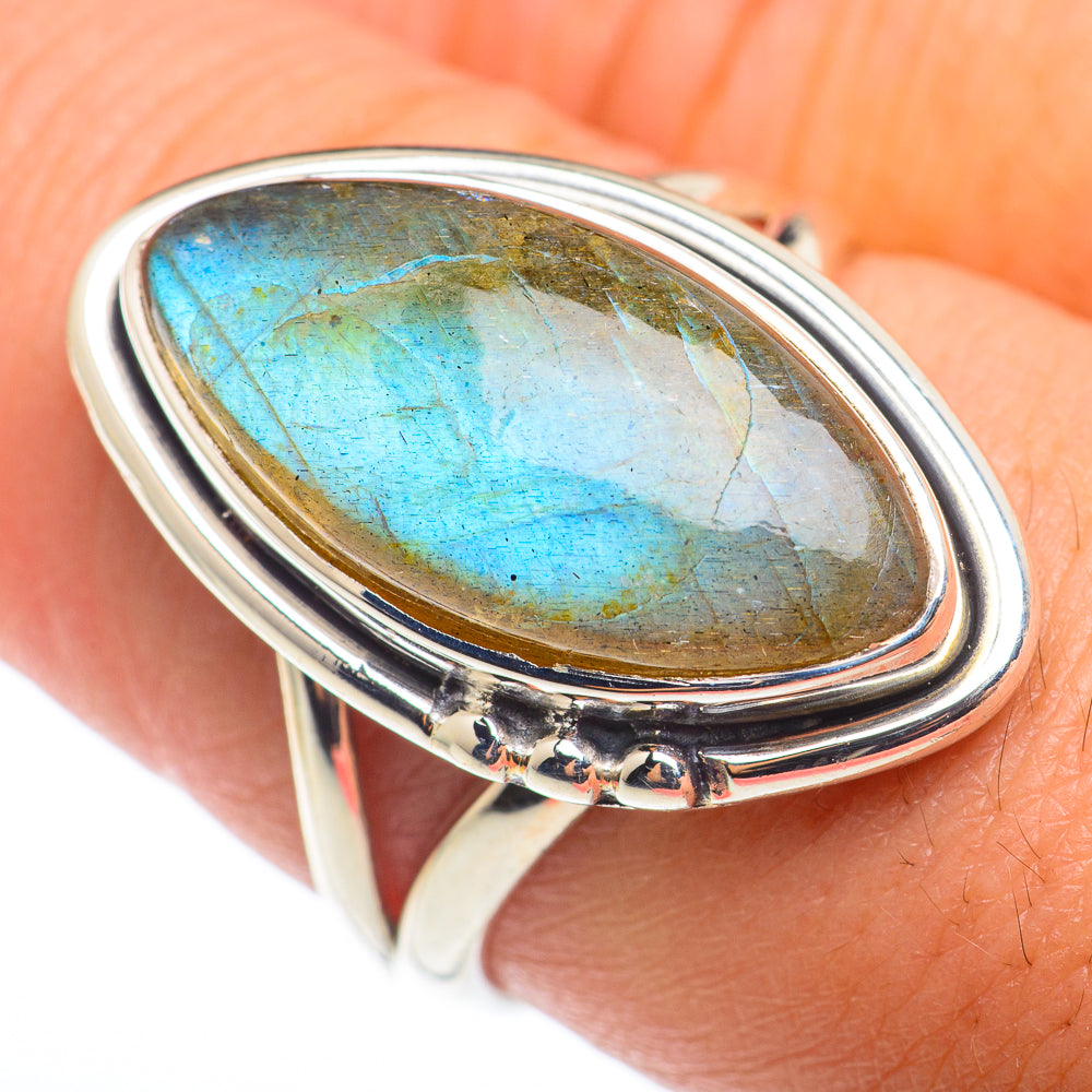 Labradorite Rings handcrafted by Ana Silver Co - RING74268
