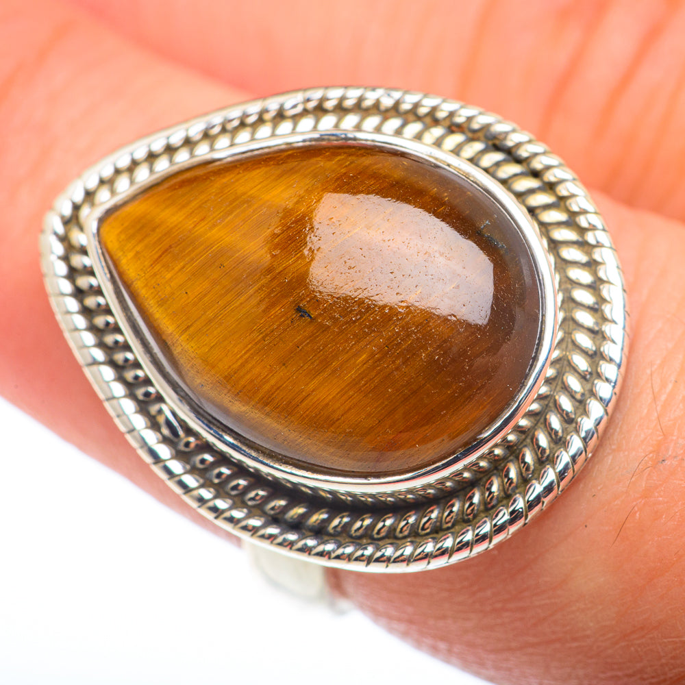 Tiger Eye Rings handcrafted by Ana Silver Co - RING74273