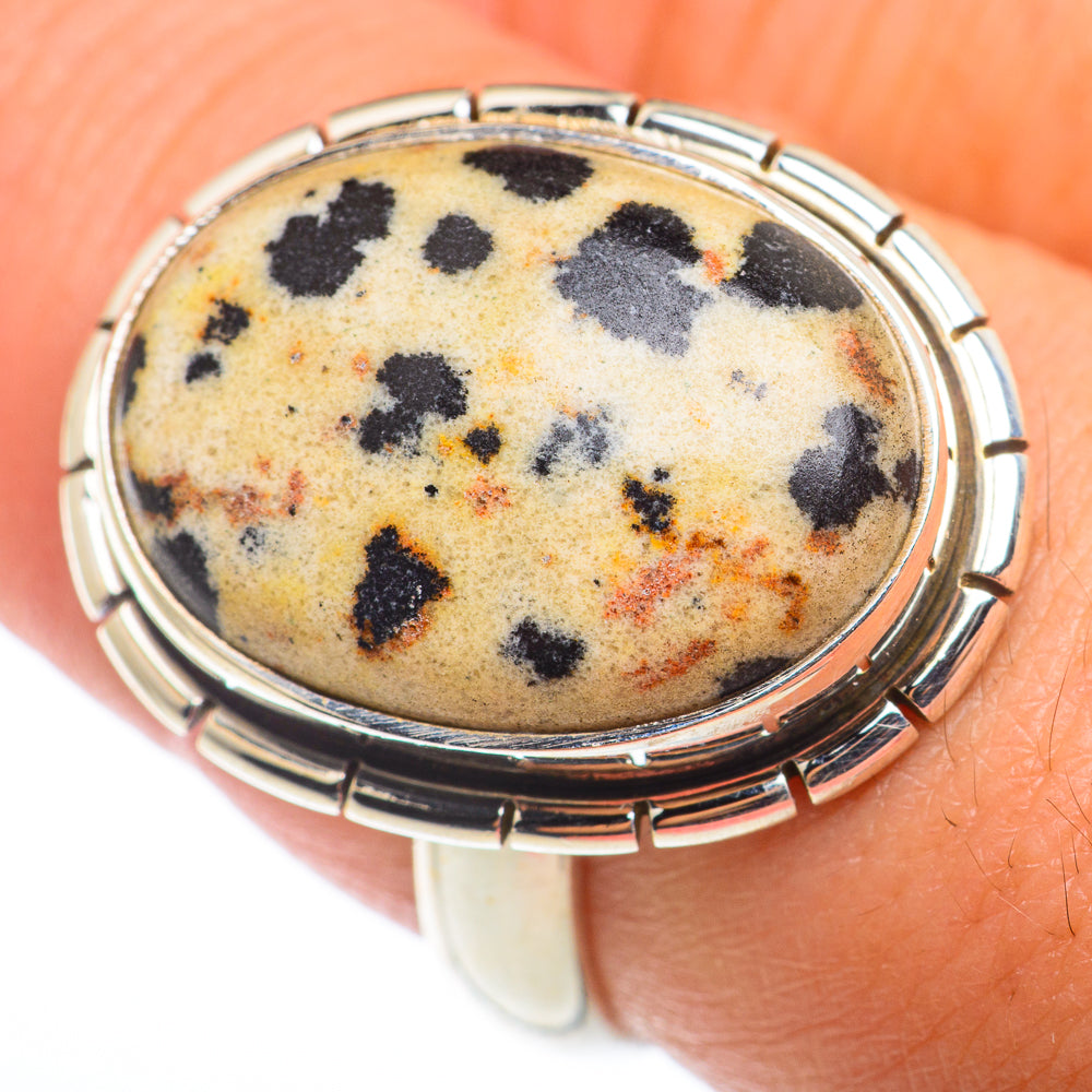 Dalmatian Jasper Rings handcrafted by Ana Silver Co - RING74277