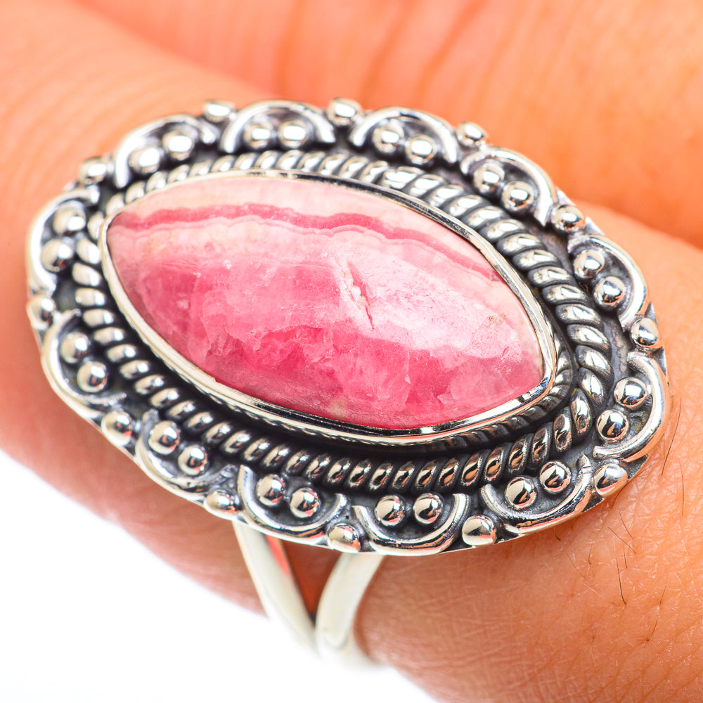 Rhodochrosite Rings handcrafted by Ana Silver Co - RING74279