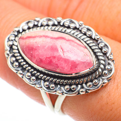 Rhodochrosite Rings handcrafted by Ana Silver Co - RING74279