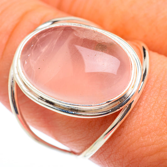 Rose Quartz Rings handcrafted by Ana Silver Co - RING74280