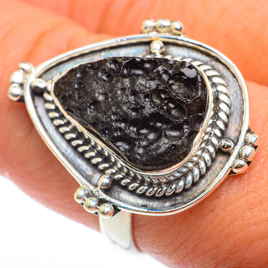 Tektite Rings handcrafted by Ana Silver Co - RING74287
