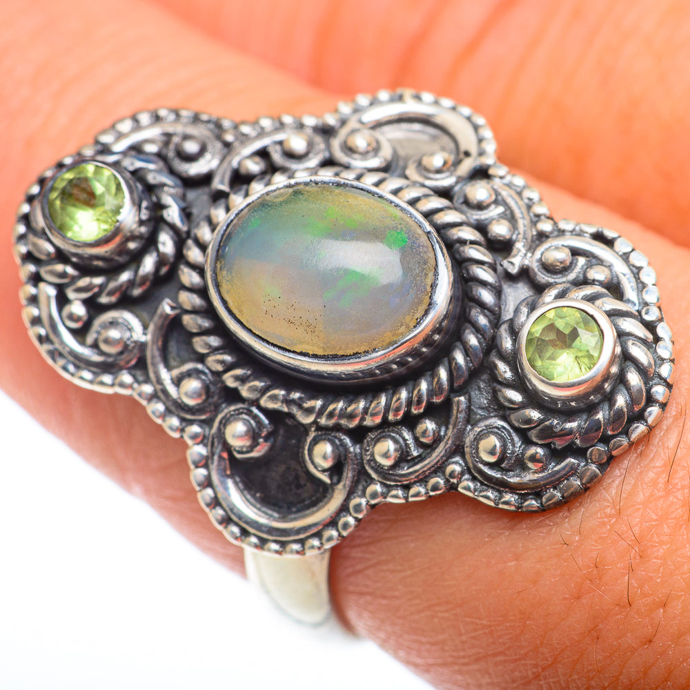 Ethiopian Opal Rings handcrafted by Ana Silver Co - RING74292