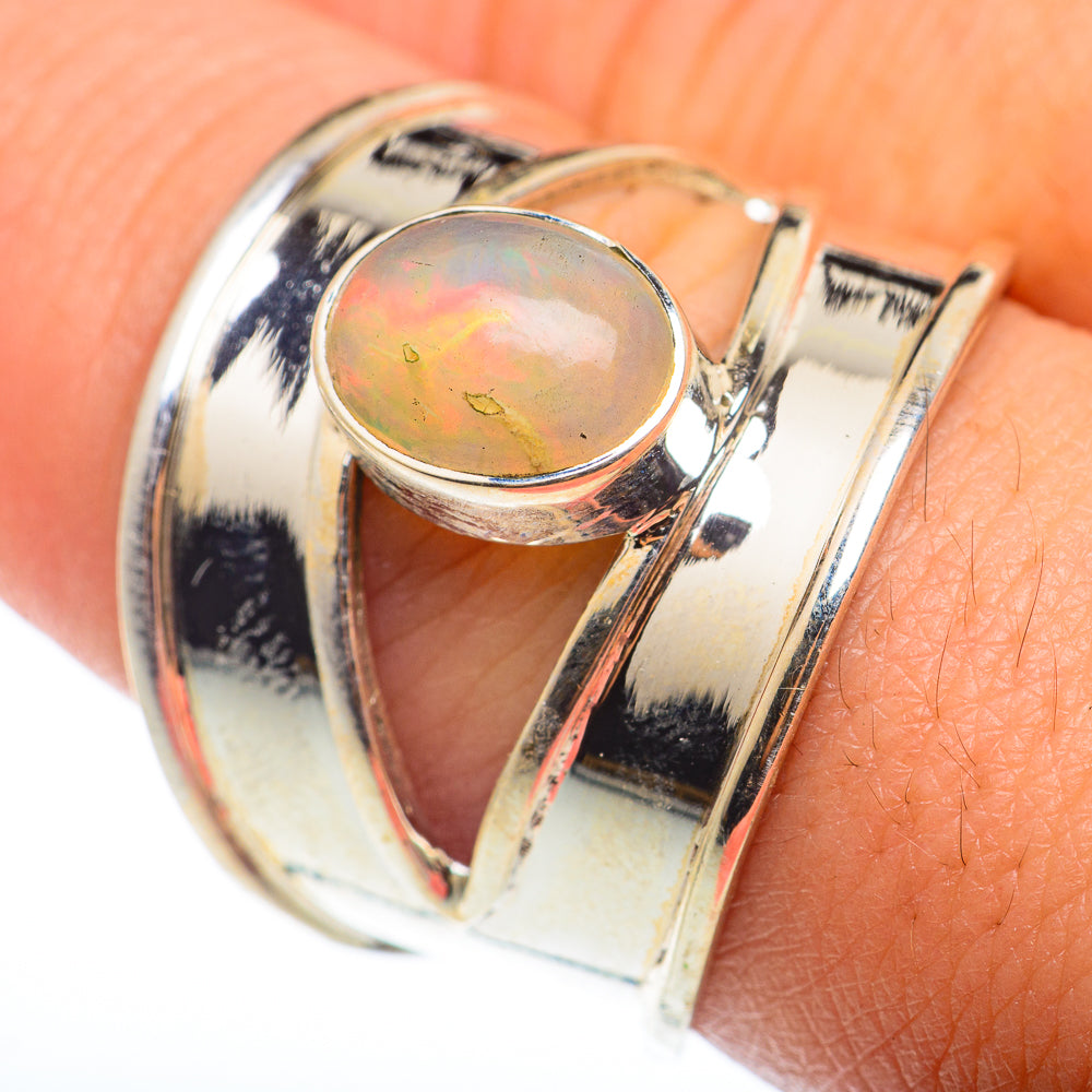 Ethiopian Opal Rings handcrafted by Ana Silver Co - RING74293