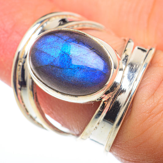 Labradorite Rings handcrafted by Ana Silver Co - RING74300