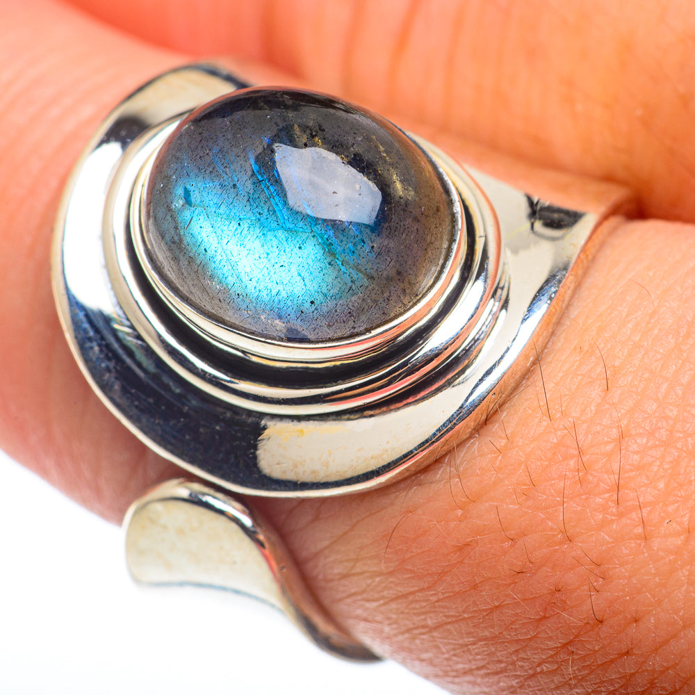 Labradorite Rings handcrafted by Ana Silver Co - RING74301