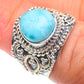 Larimar Rings handcrafted by Ana Silver Co - RING74304