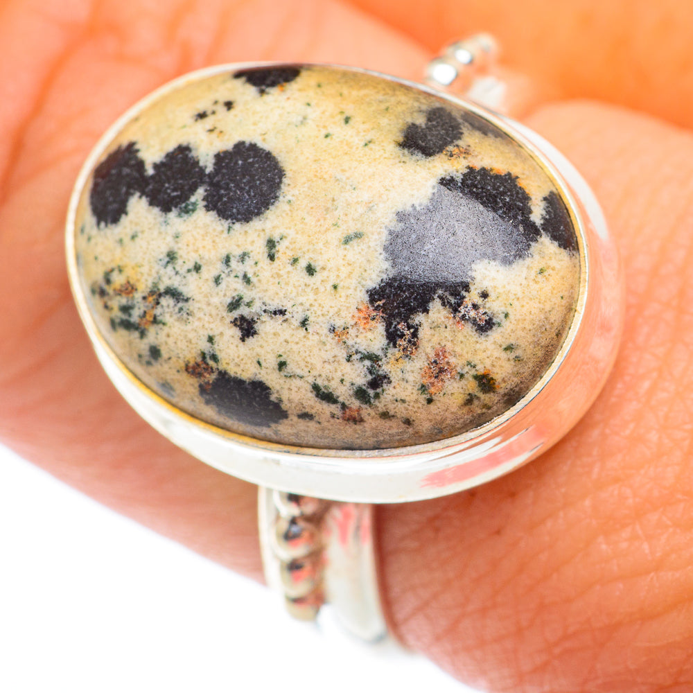 Dalmatian Jasper Rings handcrafted by Ana Silver Co - RING74309