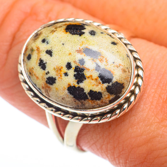 Dalmatian Jasper Rings handcrafted by Ana Silver Co - RING74313
