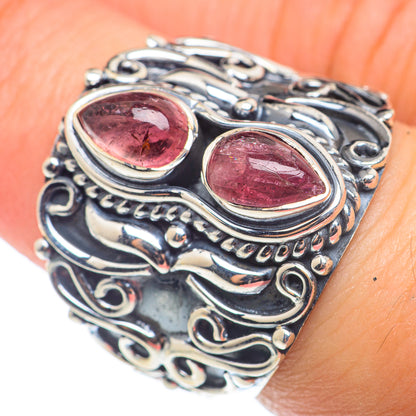 Pink Tourmaline Rings handcrafted by Ana Silver Co - RING74314